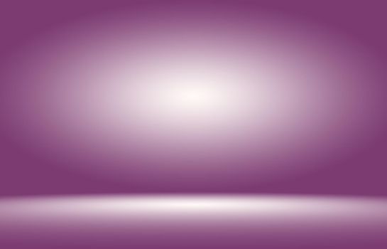 Studio Background Concept - abstract empty light gradient purple studio room background for product. Plain Studio background