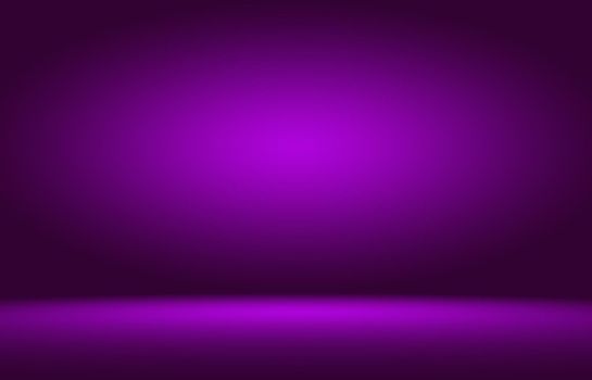 Abstract smooth purple backdrop room interior background.