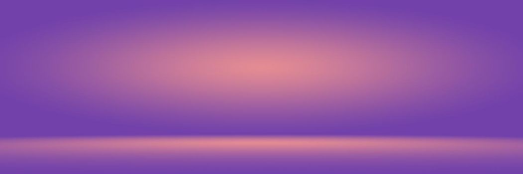 Studio Background Concept - abstract empty light gradient purple studio room background for product. Plain Studio background