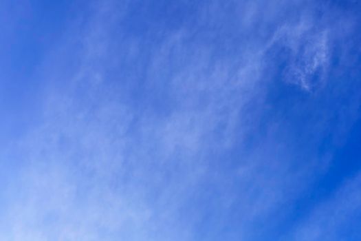 Beautiful clouds with blue sky background. Nature weather, cloud blue sky