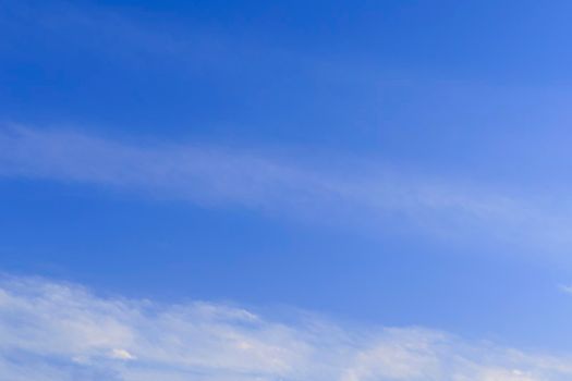 Beautiful clouds with blue sky background. Nature weather, cloud blue sky