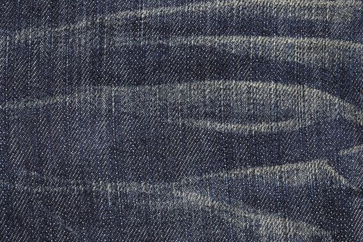 Close up of blue jeans texture background