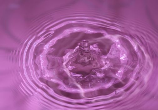 Close-up macro of a water drop droplet