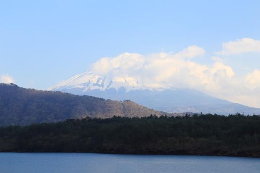 Mount Fuji, view from Lake Saiko, Japan