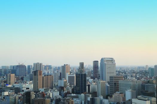 view of Tokyo cityscape, Japan