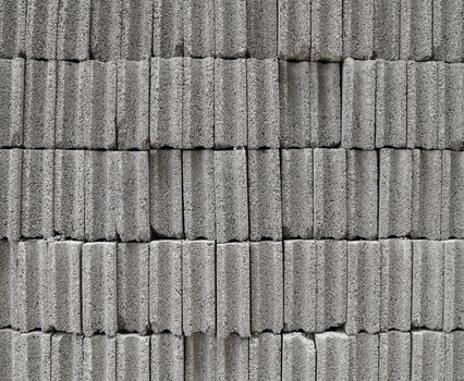 grey brick wall for background or texture