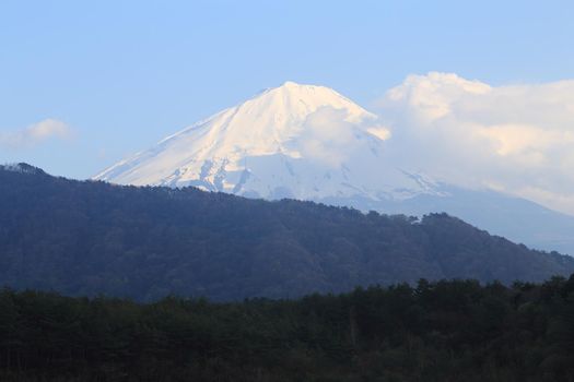 Mount Fuji, view from Lake Saiko, Japan