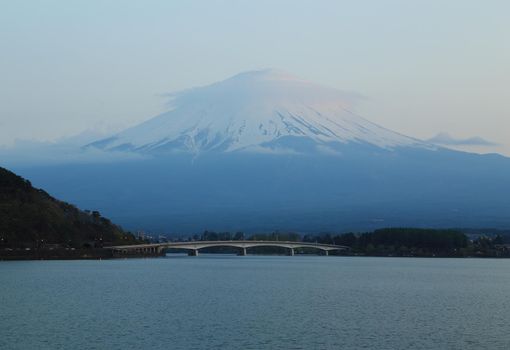 Mount Fuji, view from Lake Kawaguchiko, Japan