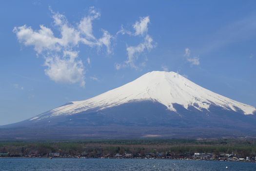 Mt.Fuji at Lake Yamanaka, Yamanashi, Japan