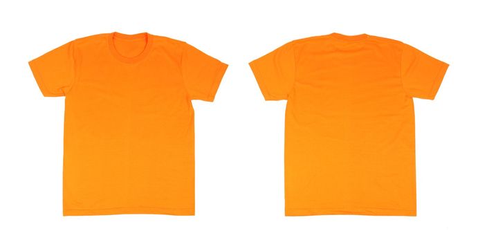 t-shirt template set(front, back) on white background