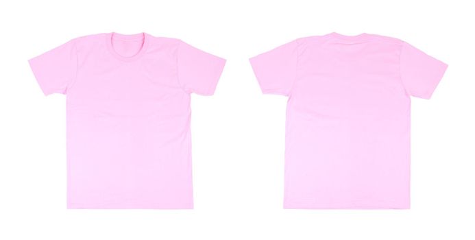 t-shirt template set(front, back) on white background