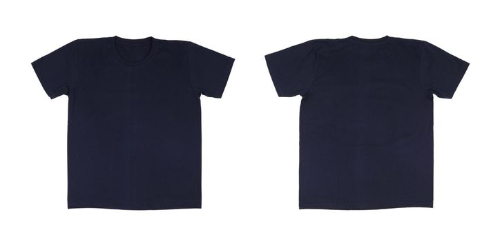 t-shirt template set(front, back) on white background