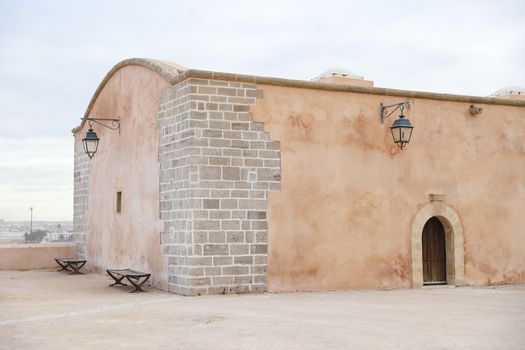 Builfing in Kasbah of the Udayas in Rabat City, Morocco