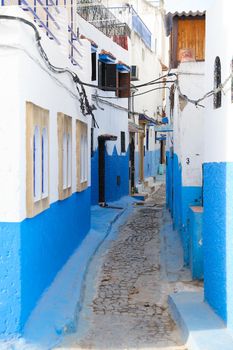 Street in Kasbah of the Udayas in Rabat City, Morocco