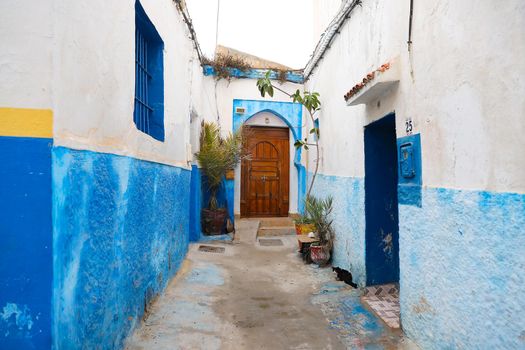 Street in Kasbah of the Udayas in Rabat City, Morocco