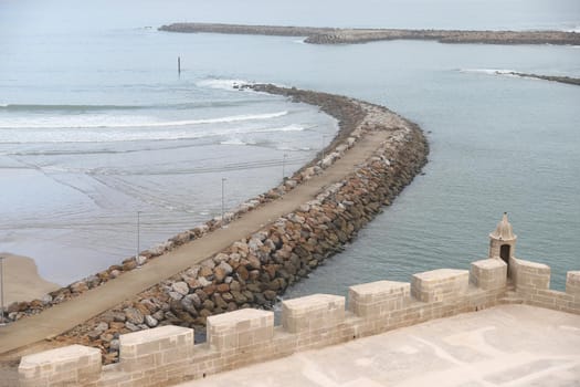 Atlantic Ocean Coast of Rabat City, Morocco