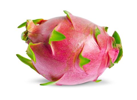 The Dragon fruit isolated on white background with clipping path.