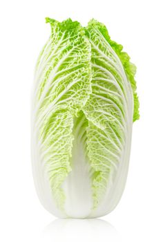 Chinese cabbage on white background, Save clipping path.