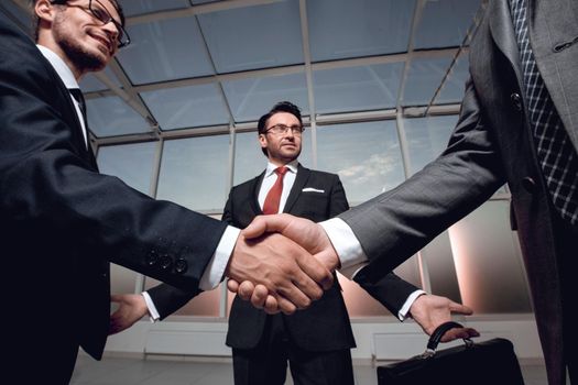 business partners shake hands.business concept