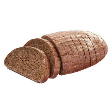 Isolated fresh bakery food on a white background