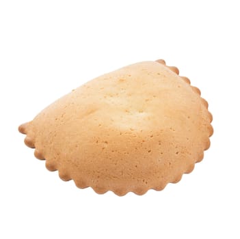 Isolated fresh sweet bakery bun on a white background