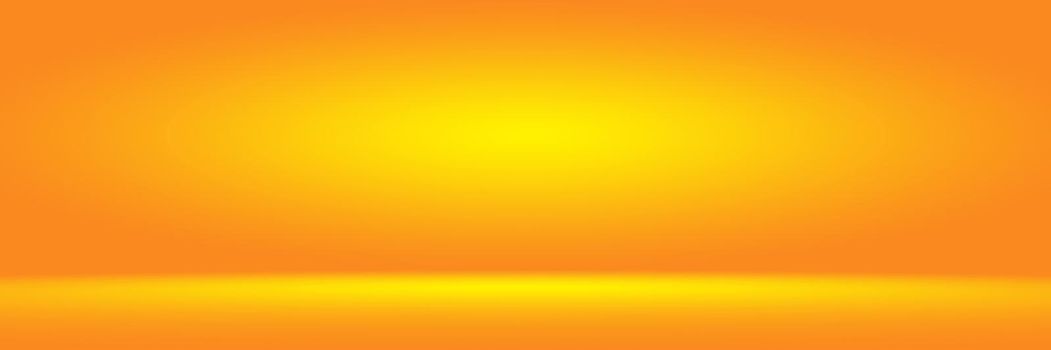 Abstract Luxury Gold yellow gradient studio wall, well use as background,layout,banner and product presentation