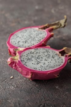 Dragon Fruit on a dark background table