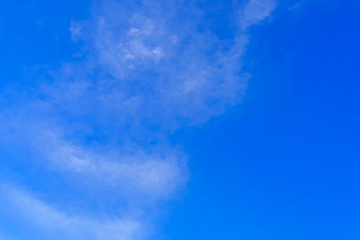 Beautiful clouds with blue sky background. Nature weather, cloud blue sky