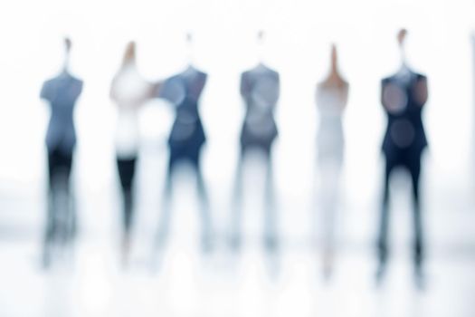 business background.a group of business people standing in the office.photo with copy space