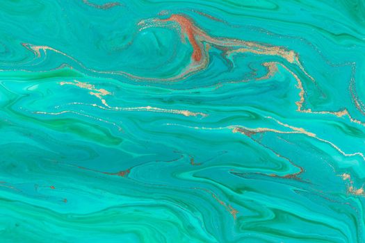 Ocean wave style abstract marble blue texture