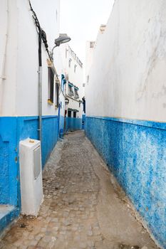 Street in Kasbah of the Udayas in Rabat City, Morocco