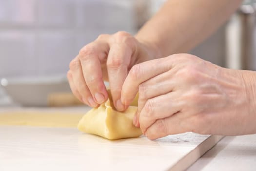 Oriental national traditional dumplings Manty horizontal