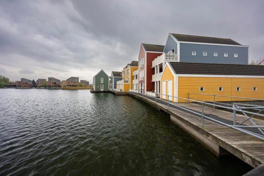 Modern residential architecture in Houten, The Netherlands