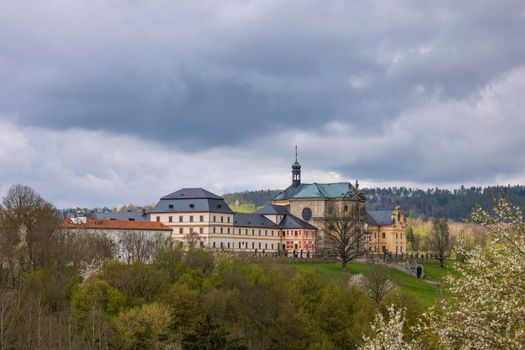 Kuks hospice with baroque decoration, Eastern Bohemia, Czech Republic