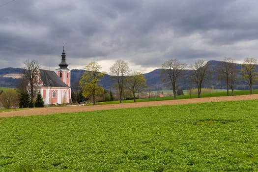 Church of St. Mary Magdalene, Božanov, Czechia, Eastern Bohemia, Czech Republic