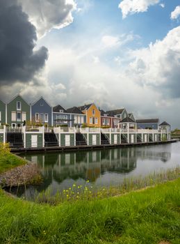 Modern residential architecture in Houten, The Netherlands