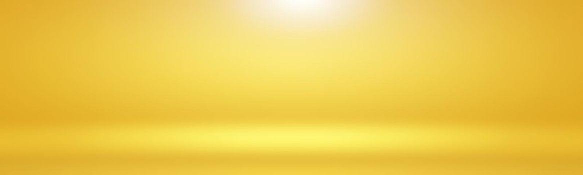 Abstract Luxury Gold yellow gradient studio wall, well use as background,layout,banner and product presentation