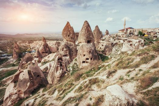 Review unique geological formations in Cappadocia, Turkey Kappa