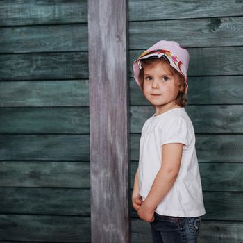 Cute girl posing for the camera Ukraine. Europe