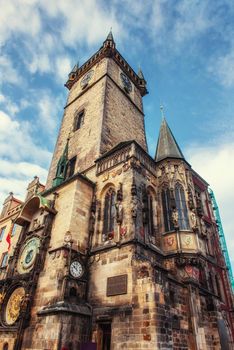 Astronomical clock in Prague, Czech Republic, Europe