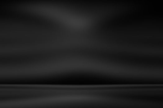 Abstract luxury blur dark grey and black gradient, used as background studio wall for display your products