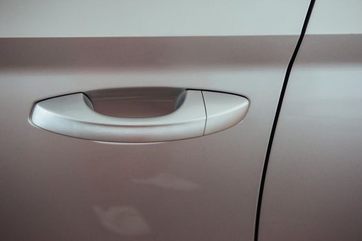 of beautiful modern car close up in the cabin.