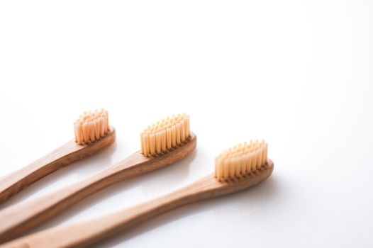 zero waste bamboo teeth brush. High quality photo