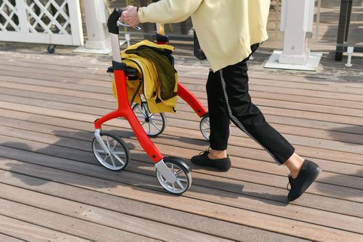 Wheeled walkers for the elderly
