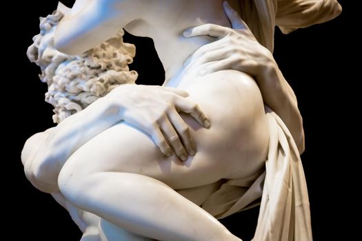ROME, ITALY - AUGUST 24, 2021: Gian Lorenzo Bernini masterpiece, The Rape of Proserpina, dated 1622