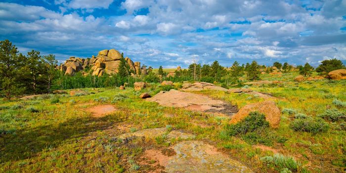 Rock formations at Vedauwoo Recreation Area, WY.