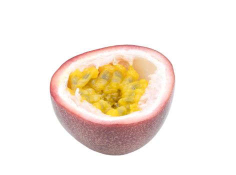 Passion fruit isolated on white background