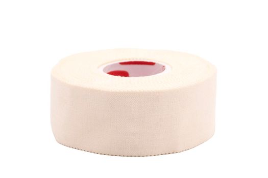 Medical bandage roll isolated on white background