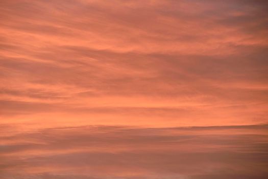 A Sunset. Heaven, orange sky. Sun rays. Wallpaper
