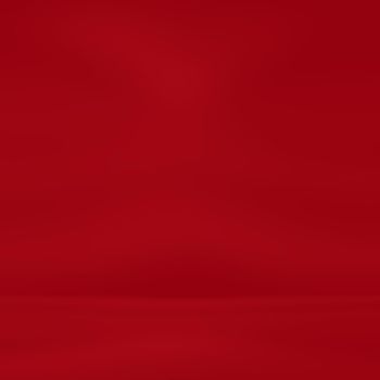 Abstract red light studio background with gradient